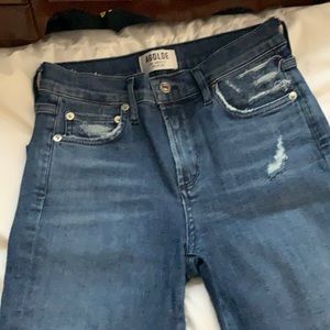 Agolde distressed stretch skinny jean